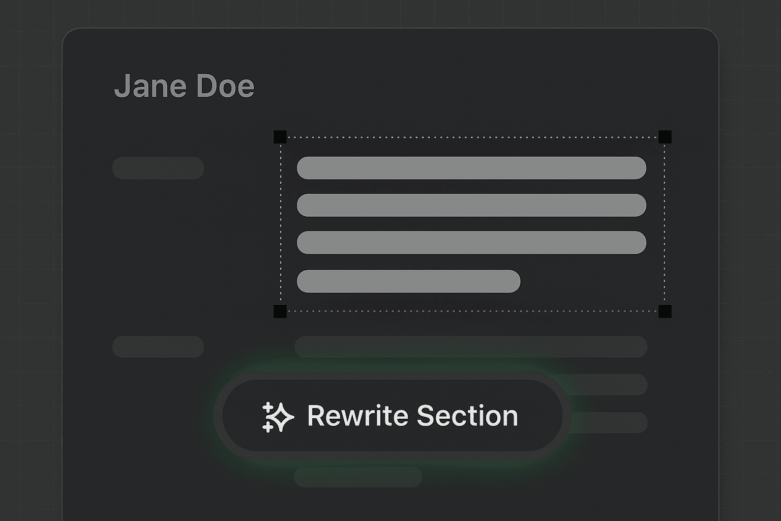 AI resume preview